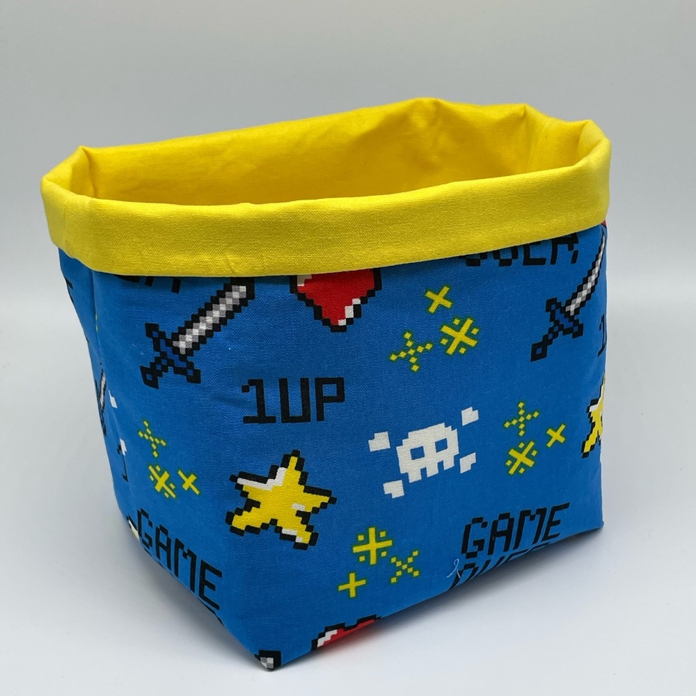 Handmade Fabric Basket / Kids Room Decor / Game Decor